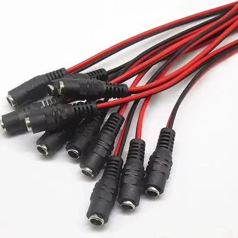 1/5/10/20/50PCS 12V DC Connectors Male Female Jack Cable Wire Line Adapter Plug Power Supply 5.5 X 2.1mm for LED Strip Light