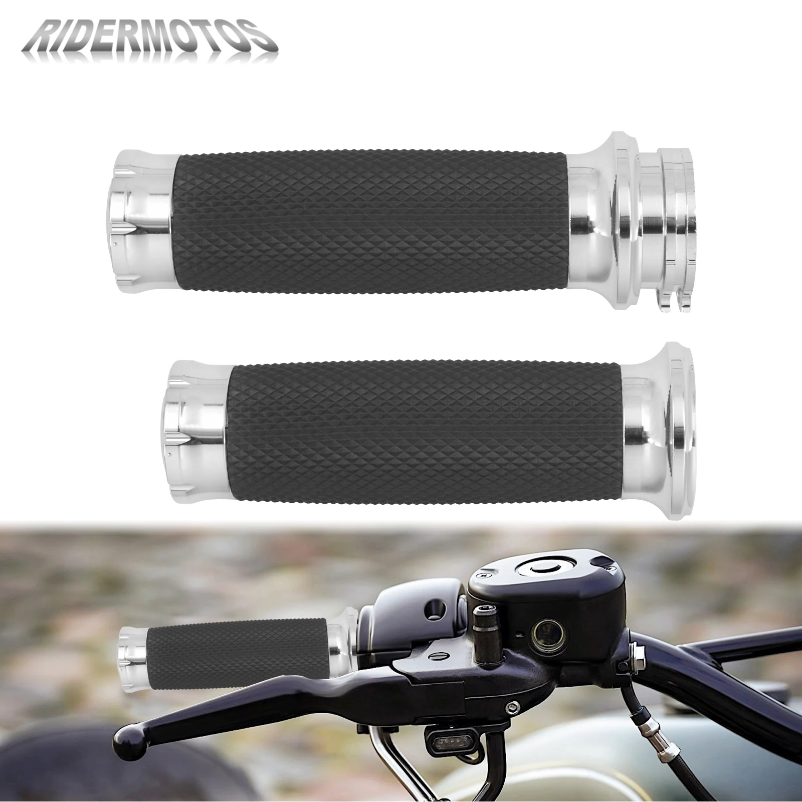 1'' 25mm Hand Grips Motorcycle Handle Bar Grip For Harley Sportster XL1200 Softail Fat Boy FLSTF Dyna FXDL Touring FLHTK FLHR