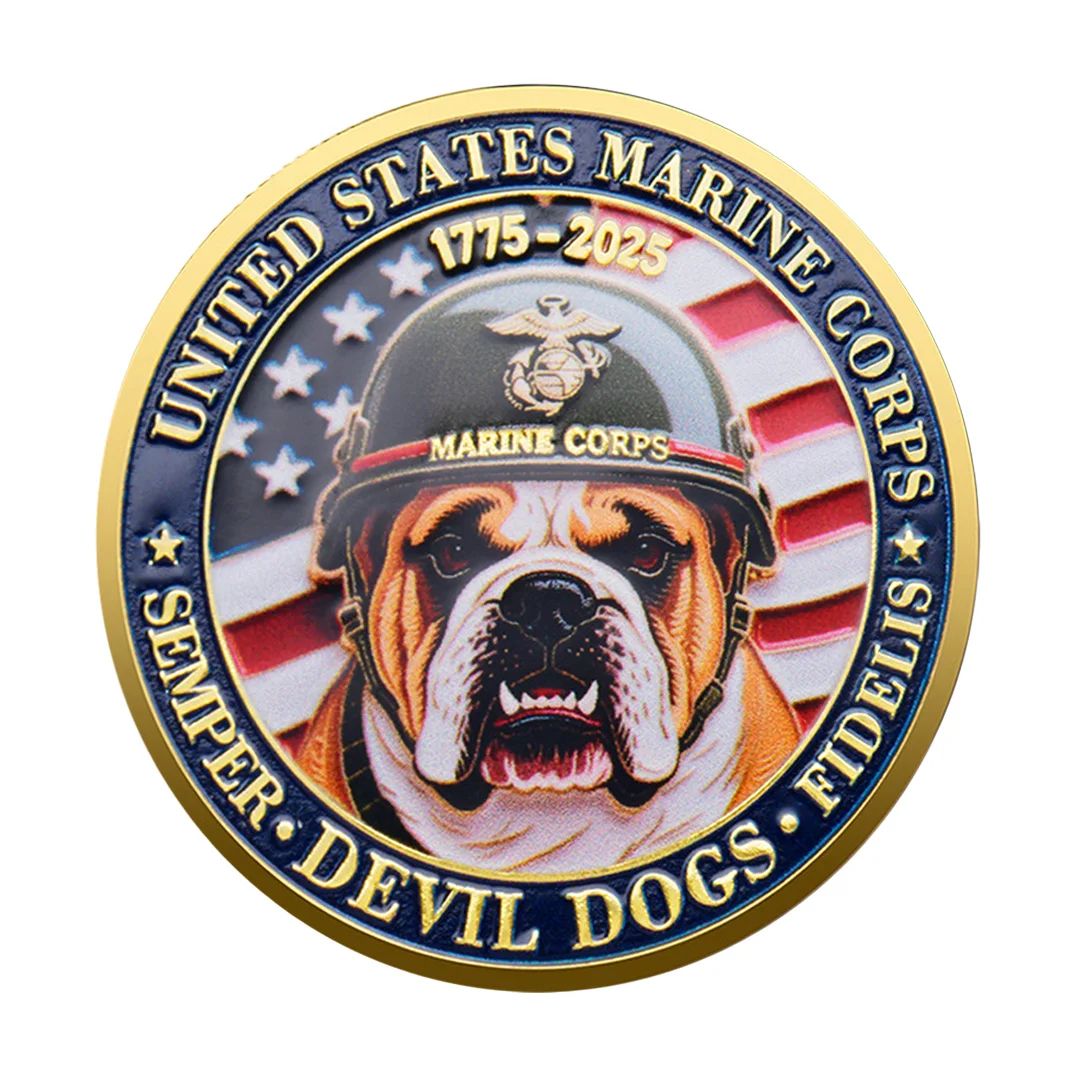 العملة التذكارية المطلية بالذهب للذكرى الـ 250، عملة مجموعة مشاة البحرية الأمريكية