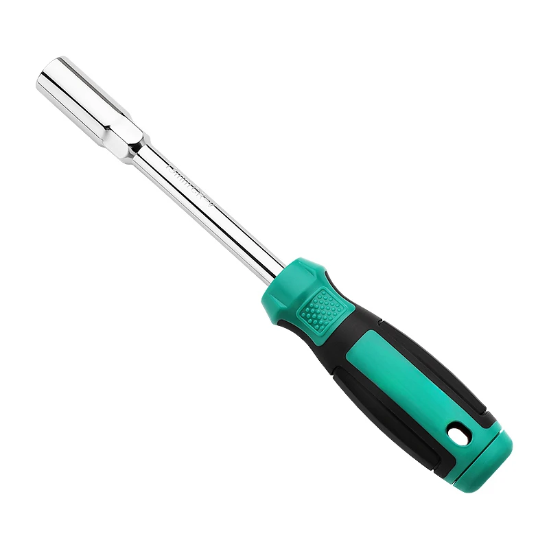 M2.5-M8 Carbon Steel Socket Hexagonal Socket Screwdriver Driver Wrench Hex Nut Magnetic Manual Socket Wrench Tools