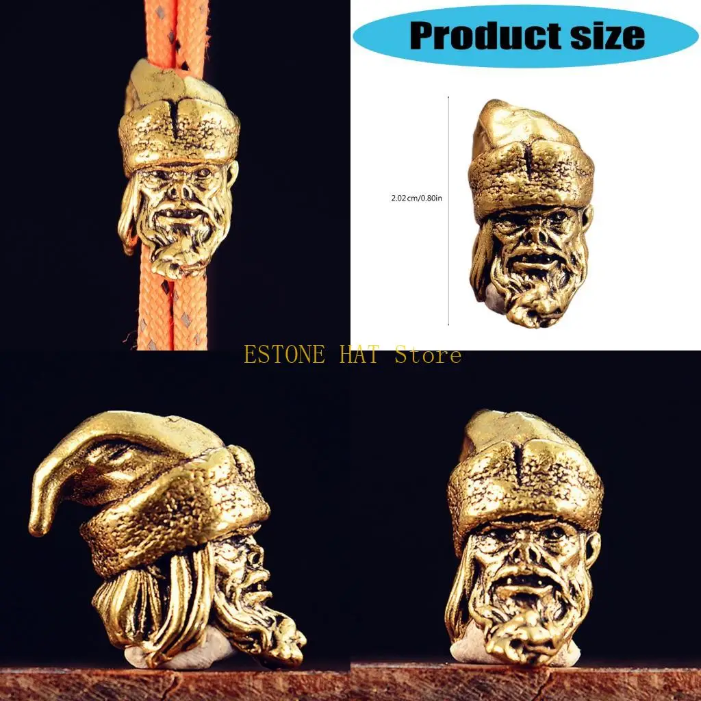 

49MF Художественная подвеска из металлических бусин Санта-Клауса для паракорда и изготовления ювелирных изделий с большим