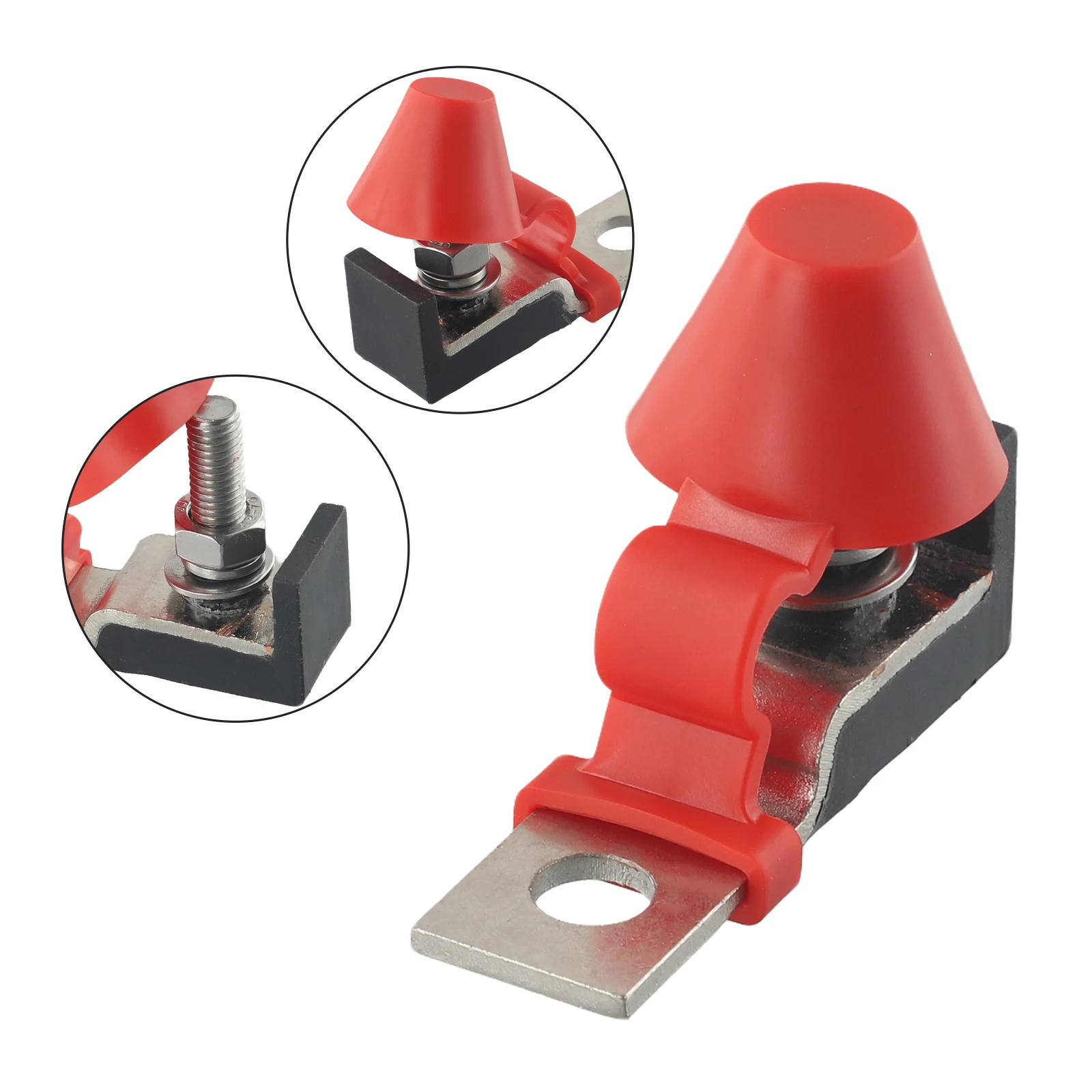 MRBF Fuse Holder 60 AMP with Battery Terminal Mount 8MM Stud M8 for Electrical Fuse Protection 1 Piece 60 Amp Fuse