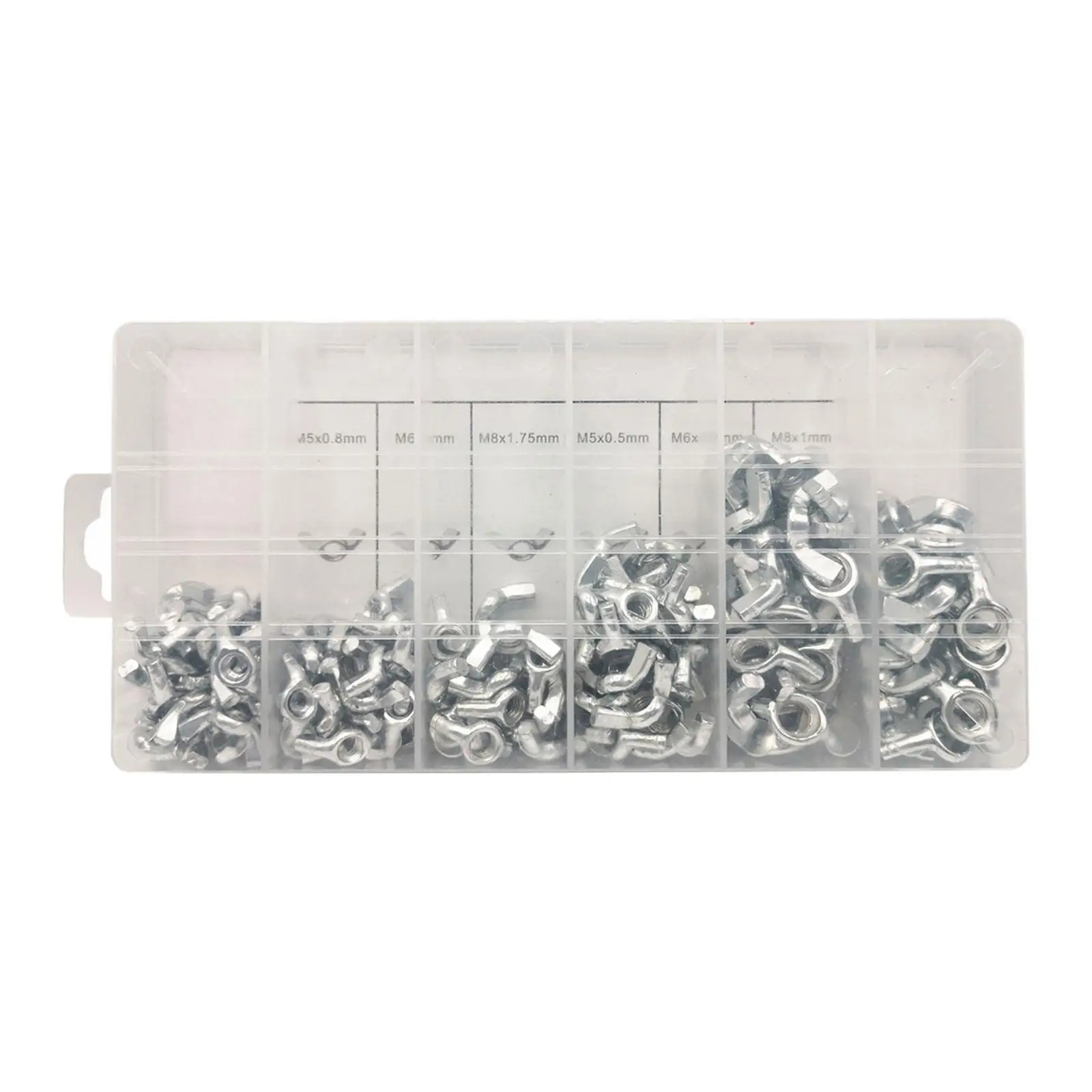 150Pcs Butterfly Wing Nuts Assortment Kit M5 M6 M8 Ear Butterfly Nut with Box Fasteners