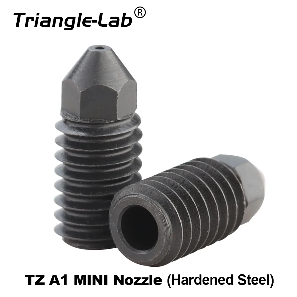 C Trianglelab TZ A1 MINI Hardened Steel nozzle  For Bambu Lab A1 High-speed High-Temperature Printing Tip replaceable