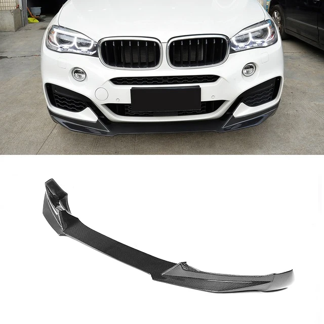 

X6 Car Bumper Carbon Fiber Body Kit Front Bumper Lip for F16 X6 M Sport 15-18