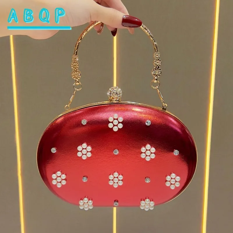 New Evening Women's Bag Luxury Brand Diamond-encrusted Evening Clutch Bag Diamond-encrusted Shiny Women's Shoulder Crossbody Bag