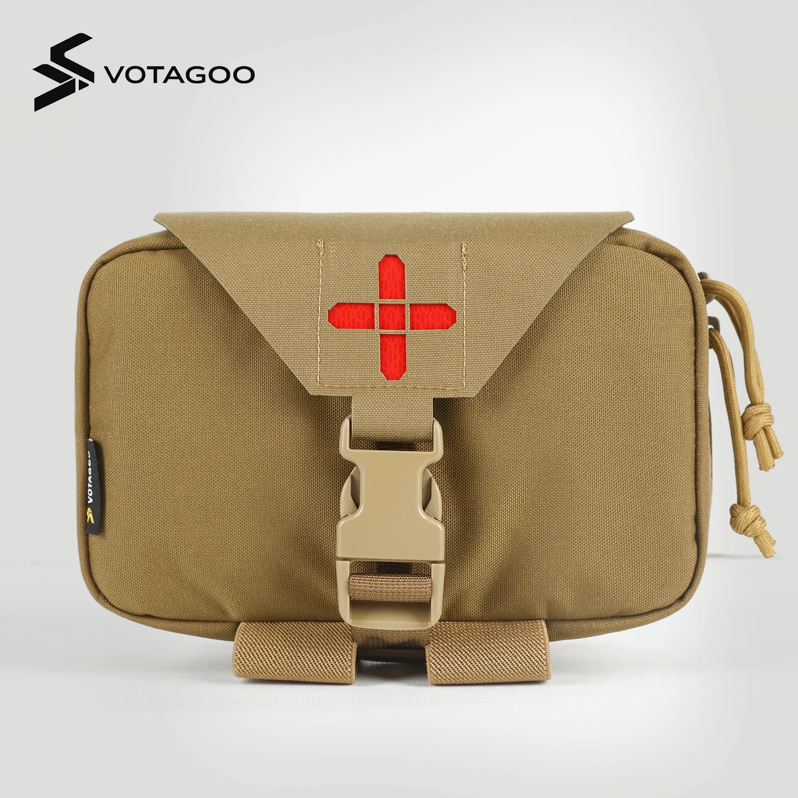 VOTAGOO First Aid Pouch for Outdoor Emergency Survival IFAK Pouch Molle Tactical Rapid Deployment Emergency Supplies Sub Pack