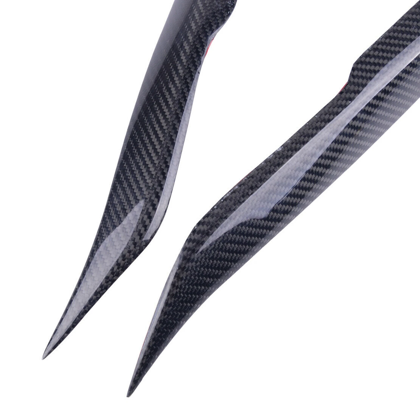 Car Front Head Lamp Headlight Eyebrow Sticker Headlamp Eyelid Trim Cover Brow Strip Carbon Fiber For Mazda 6 2003-2013