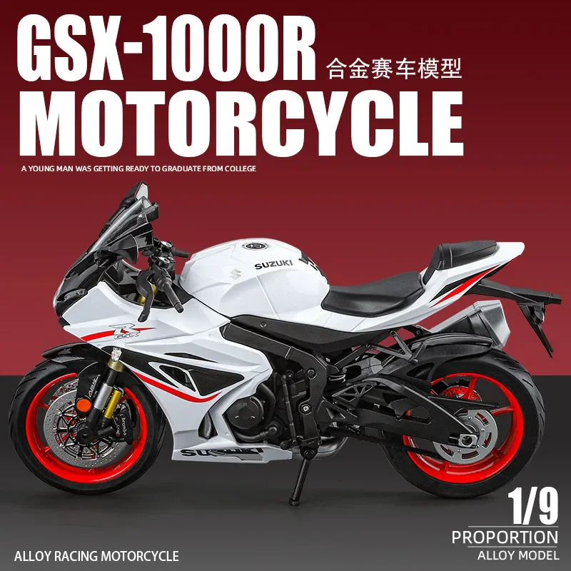 Simulation 1:9  Suzuki GSX-1000R alloy motorcycle model ornament children's toy gift