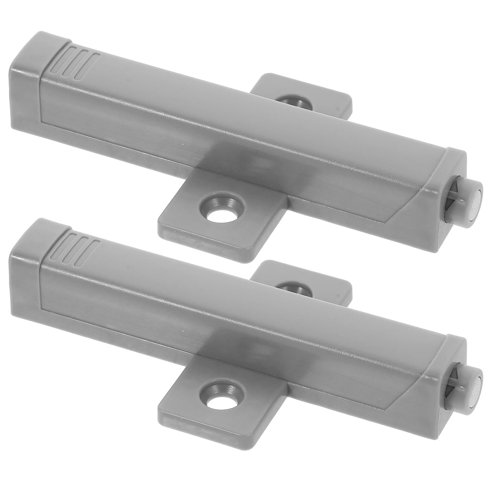 

2 Pcs Spring Rebounder Door Locks Push to Close Latch Cabinet Catch Grey