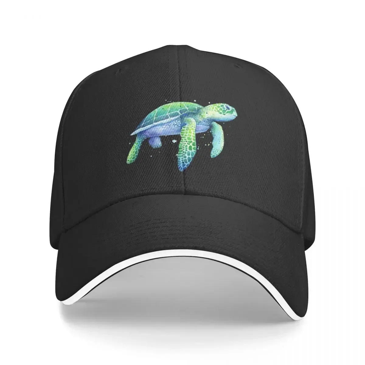 Green Sea Turtle Cap Fashion Casual Baseball Caps Adjustable Hat Hip Hop Summer Unisex Baseball Hats Customizable Polychromatic