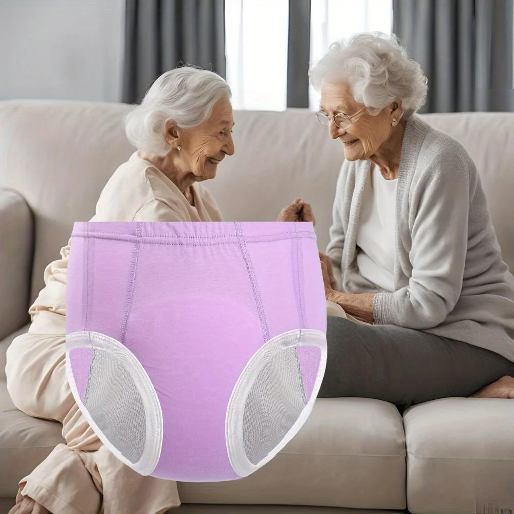 1 szt. Wielorazowa, chłonna bielizna i 1 szt. Prana podkładka higieniczna - Kolorowa, szczelna, wygodna, oddychająca, łatwa w noszeniu