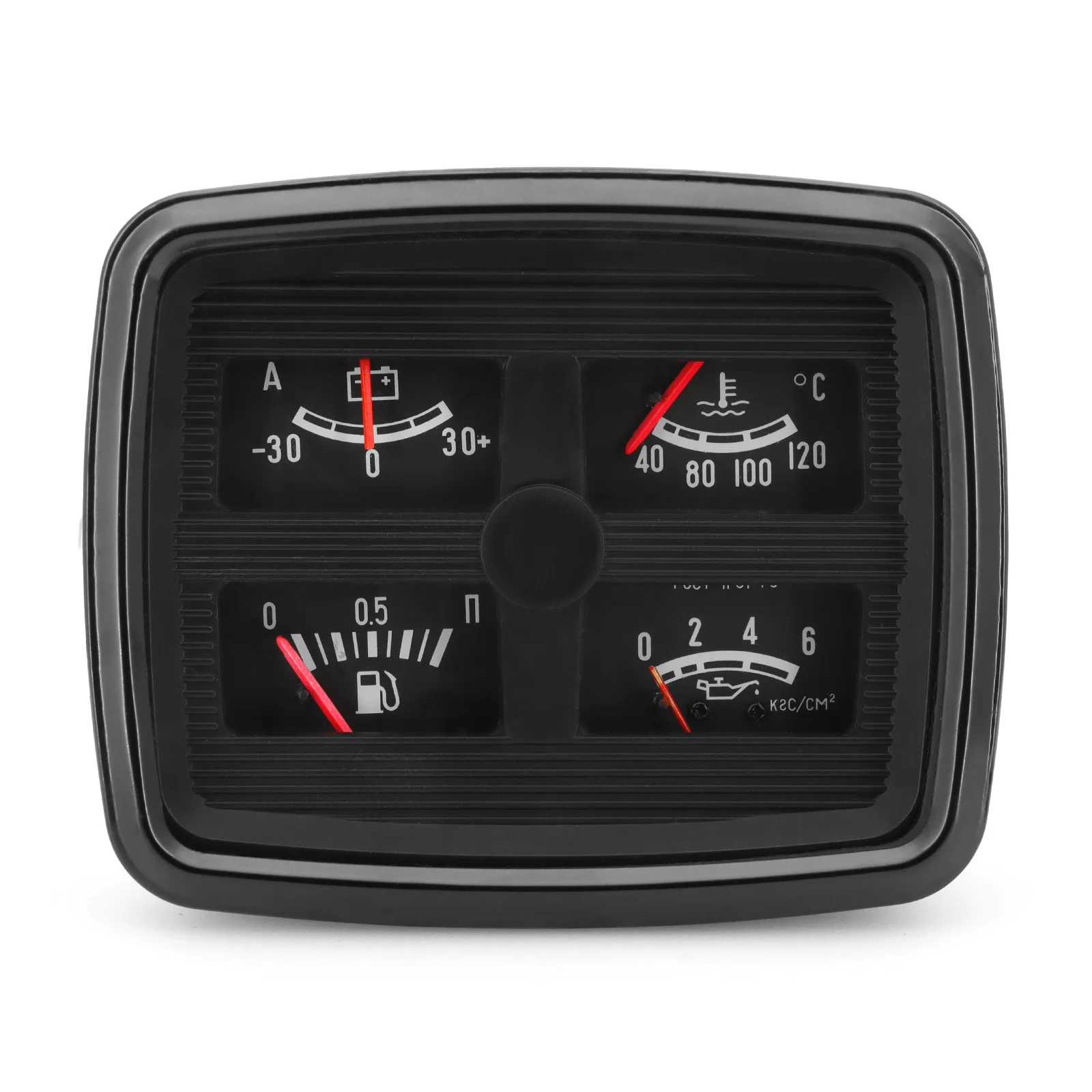 4 in 1 Car Combination Gauge Dashboard Voltmeter Water Temperature Fuel Level Meter Oil Pressure Gauge Waterproof Dashboard