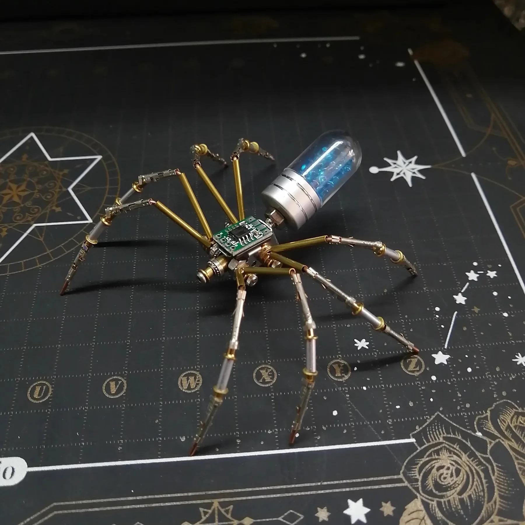 Steampunk Spider Watch Movement 3D Metal Puzzle - DIY Handmade Bronze Model Kit, Creative Tabletop Decoration & Relaxing Gifts - Image 4