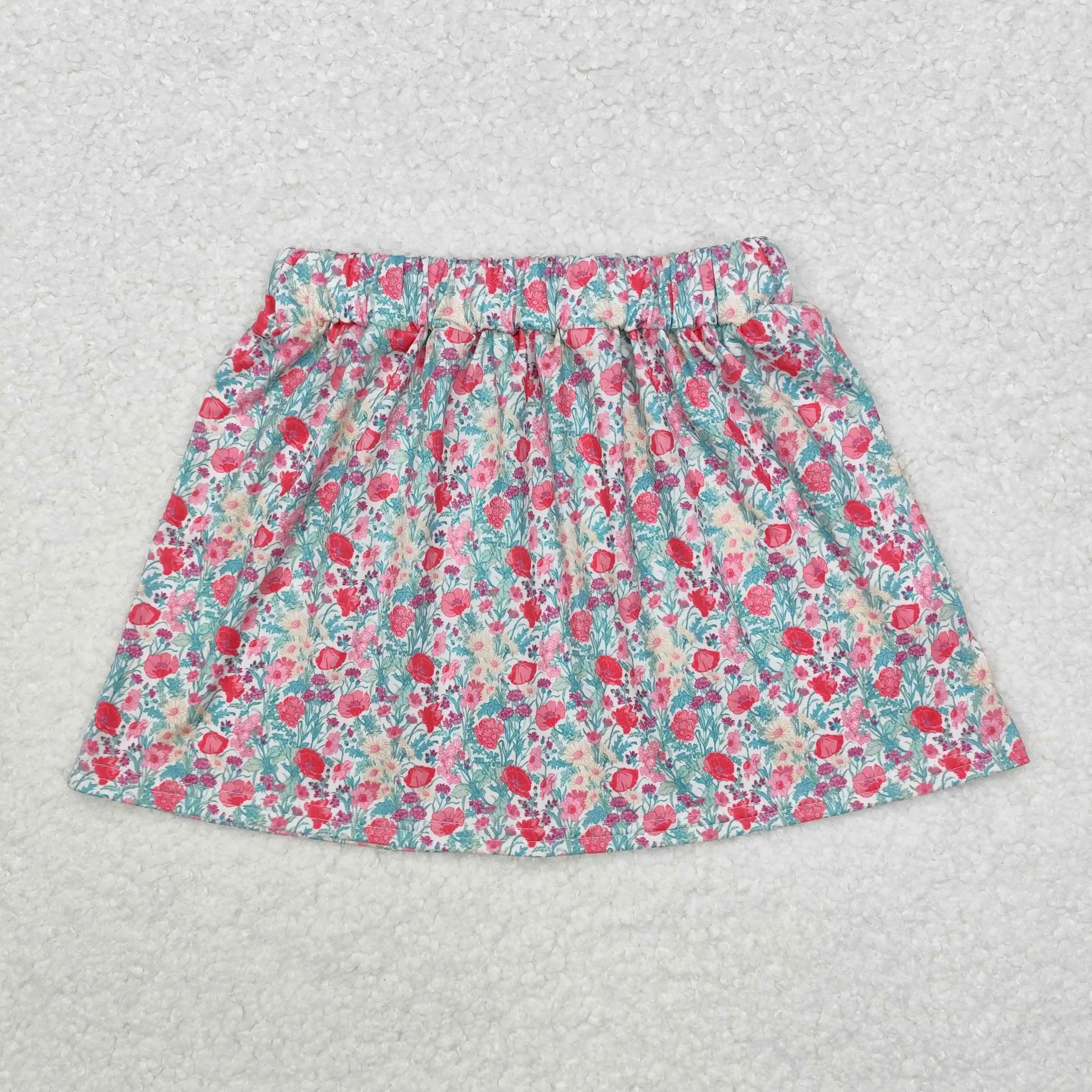 

GLK0032 Summer Boutique baby girl clothes girls dresses Flower floral skirt Wholesale dress kids clothes girl