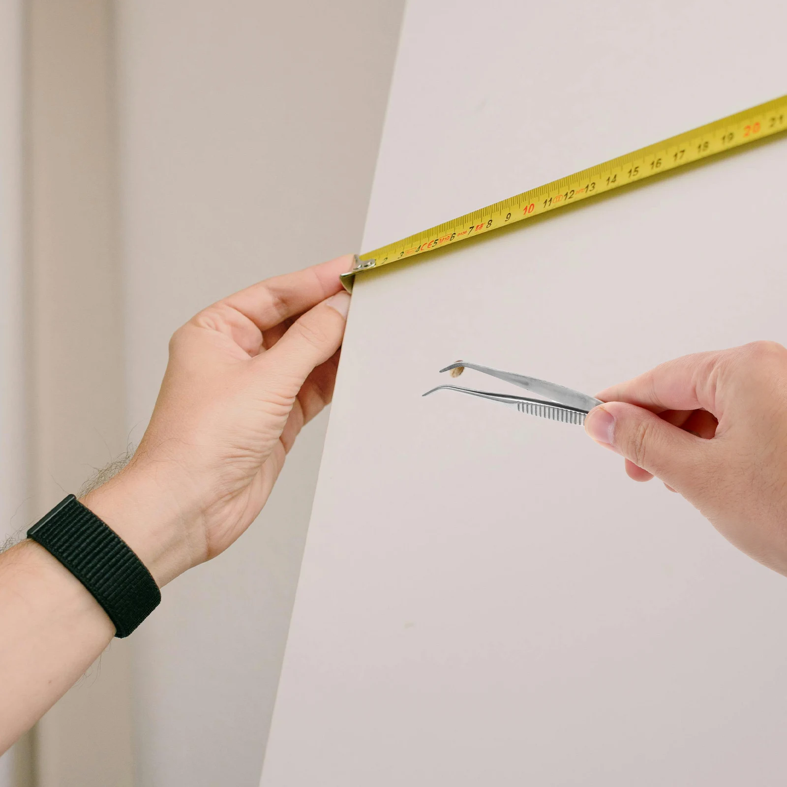 

4pcs Precision Tweezers Stainless Steel Tweezers Curved Straight Tips Sewing Thread Repair Tool Multi-Use Tweezer Set For Diy