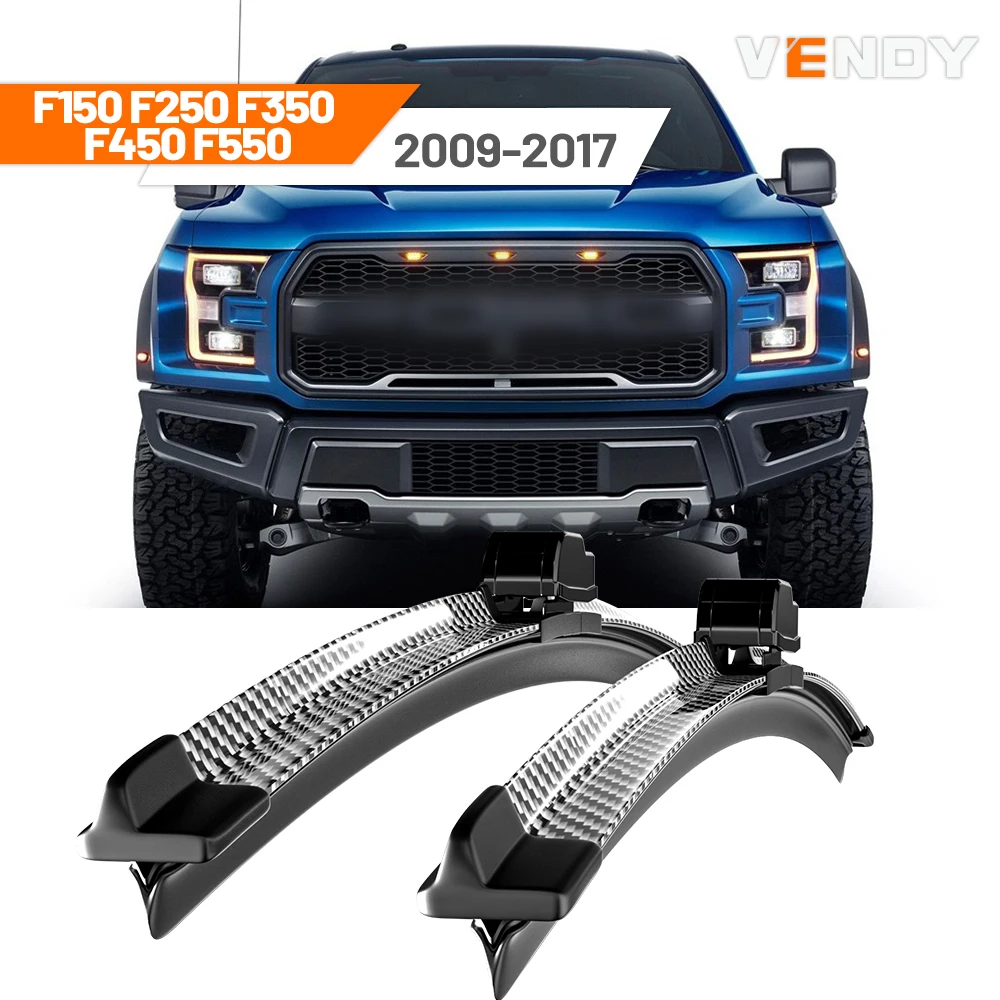 

For Ford F150 F250 F350 F450 F550 2009-2017 2010 2011 2012 2013 2014 2016 2pcs Front Windshield Wiper Blades Windscreen Wipers