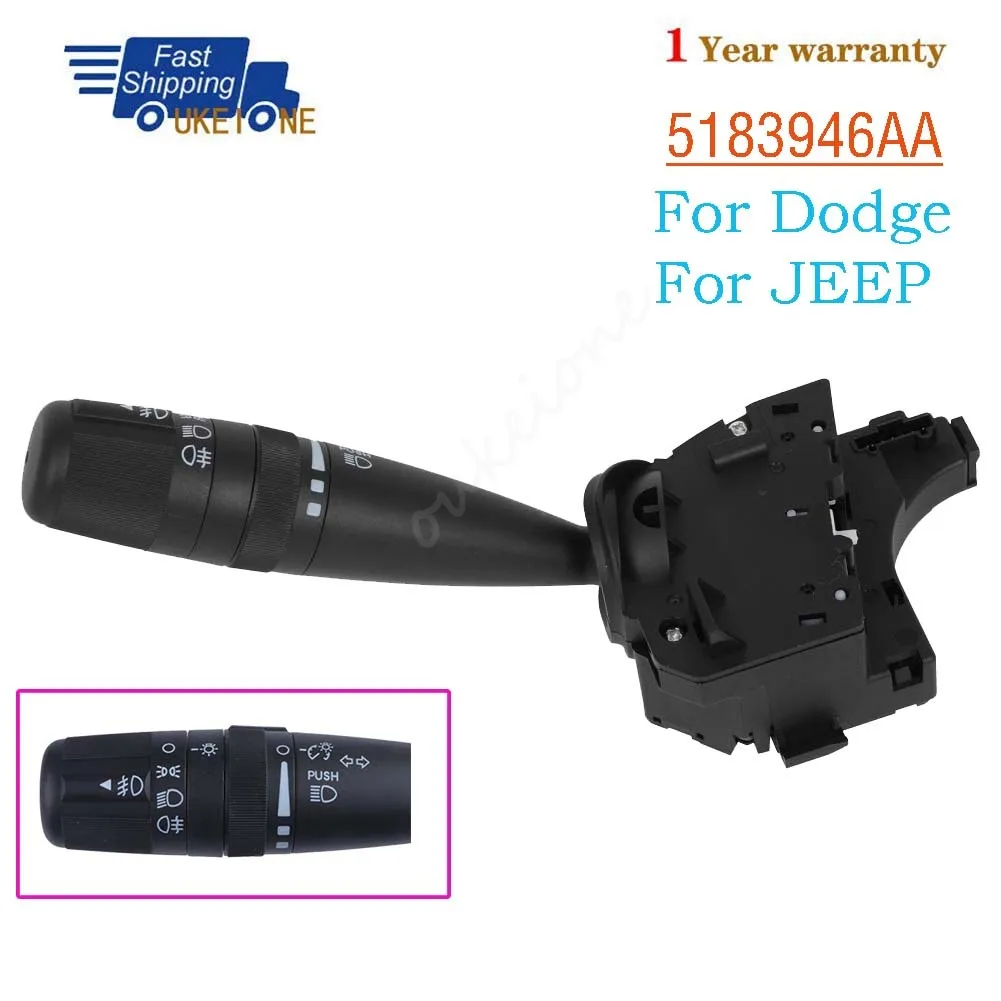 5183946AA For Dodge Avenger Nitro Jeep Commander Compass Grand Cherokee Patriot Wrangler Turn Signal Headlight Switch Car Parts