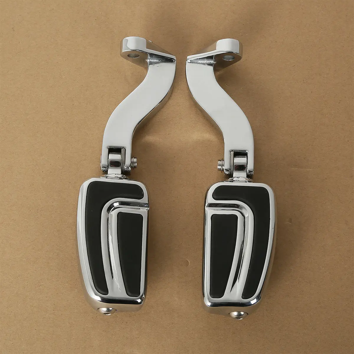 

Motorcycle Rear Passenger Mount w/ Pegs Foot Pedals For Harley Road Street Glide