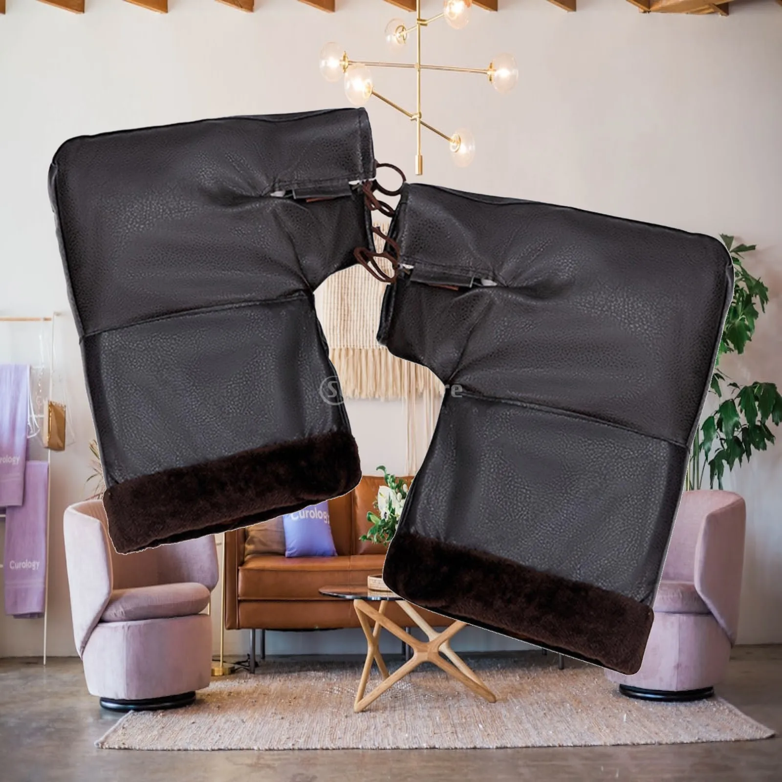 handlebar-gloves-insulated-pu-leather-waterproof-winter-mittens-plush-lined-for-electric-bike-cycling