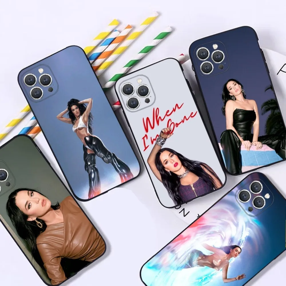 

Singer K-Katy Perry Phone Case For iPhone 16,15,14,13,12,Pro,Max,11,7,8,Plus,XR,XS Max Shockproof Silicone Soft Shell