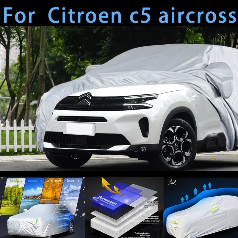 

For CITROEN C5 AIRCROSS Car protective cover,sun protection,rain protection, UV protection,dust prevention auto paint protective