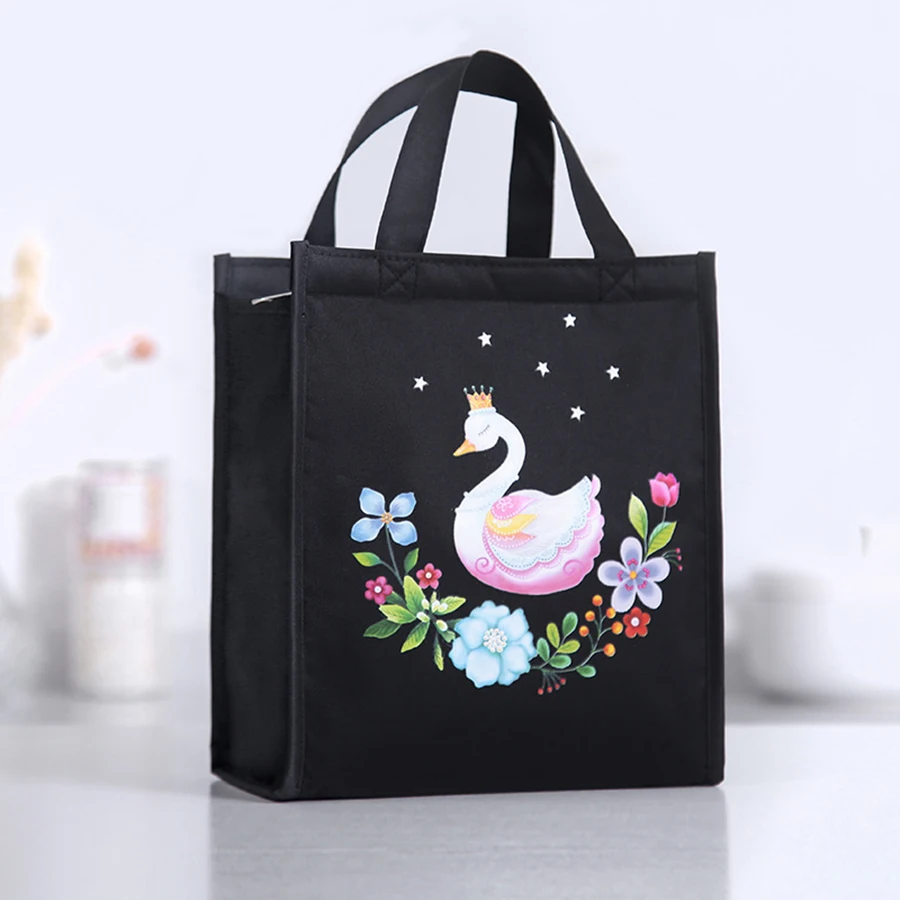 Meal box with insulated bag and thickened large-sized meal bag with aluminum foil lunch handbag
