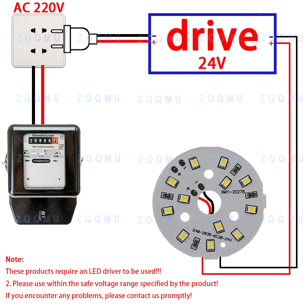 10PCS 1W 3W 5W 9W DC24V LED Chip High Power Lamp Bead SMD Diode For Spotlight Downlight Bulb Repair Replace Emitting Lighting