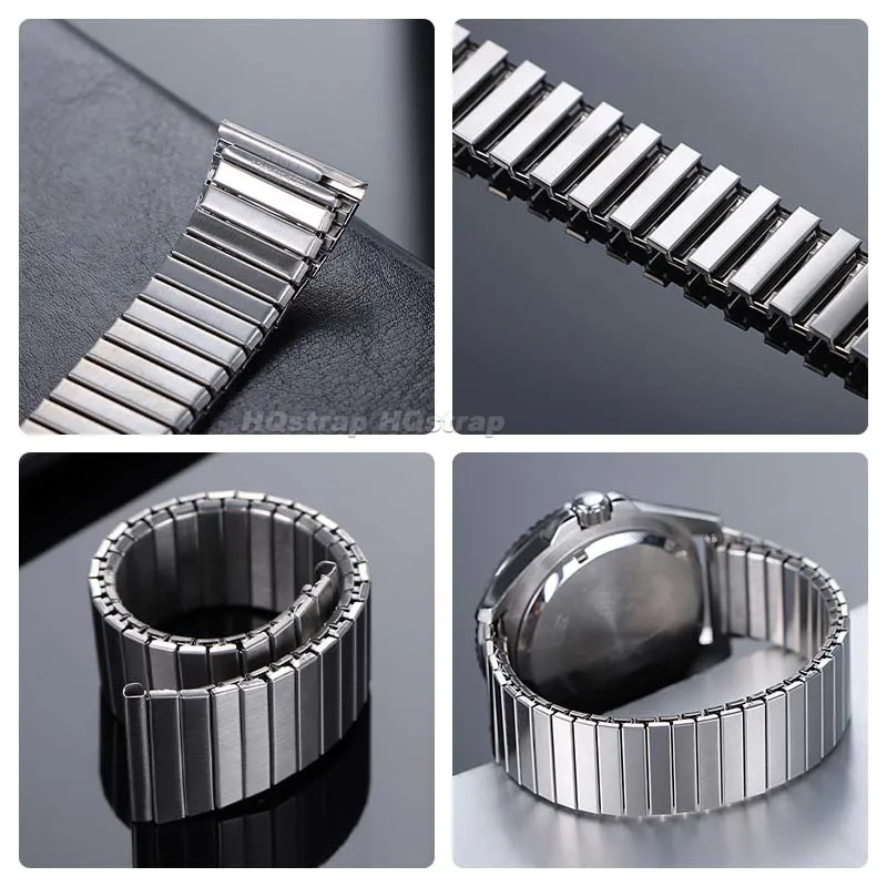 세이코 유니버설 팔찌에 대한 삼성 갤럭시 시계 확장 금속 시계 밴드에 대한 화웨이에 대한 탄성 스테인레스 스틸 스트랩 20mm