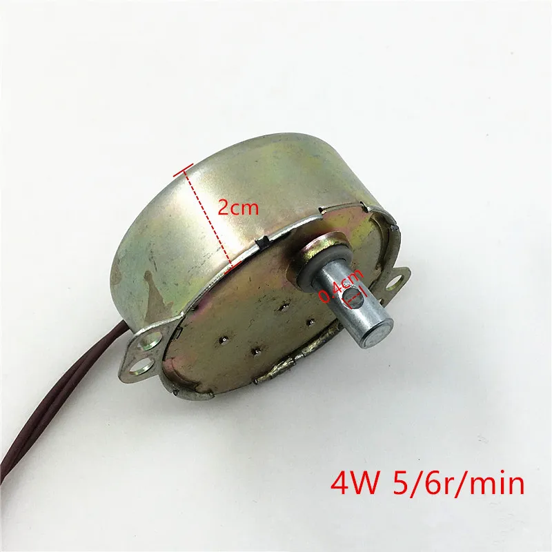 1PC For Electric fan shake Synchronous Motor TDY50 220V 50/60Hz 5/6r/min 4W Power CW / CCW Permanent-magnet SSynchronous Motor