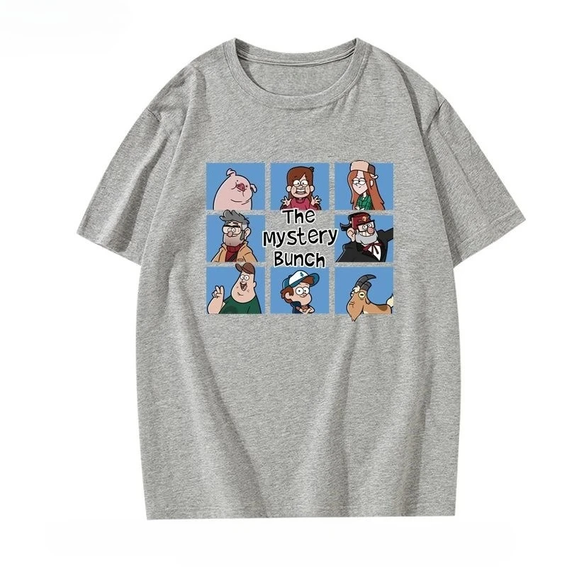 ديزني الكرتون الجاذبية يقع بلايز Crewneck الملابس نمط هندسي مضحك الصيف النساء الرجال بلايز تيز هدايا عيد الميلاد #3