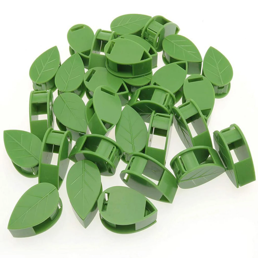 

10Pcs Plant Wall Fixture Clips Invisible Support Climbing Sticky Vines Hook Green Shape Fixing Snaps Home Decorations