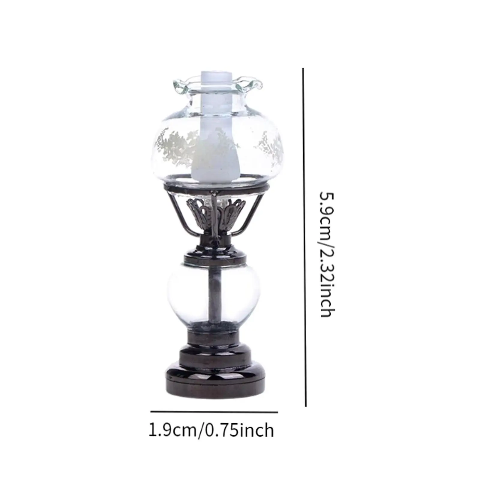 Lampe de Table Miniature à l'échelle 1/12, jouet de jeu de simulation, Micro paysage de jardin féerique