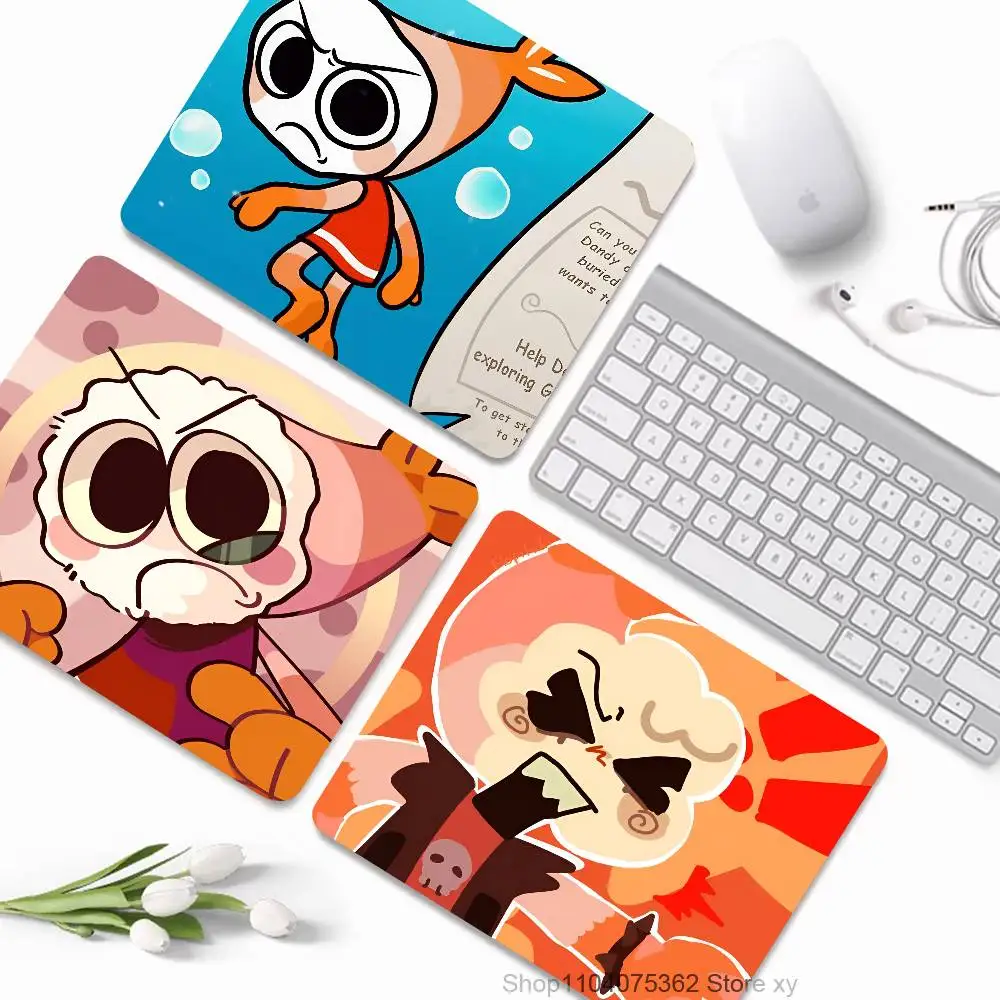 I Love Shrimpo Funny Mousepad Small LockEdge Mouse Pad For Gamers Computer Desk Pad Rectangular Anti-slip Rubber