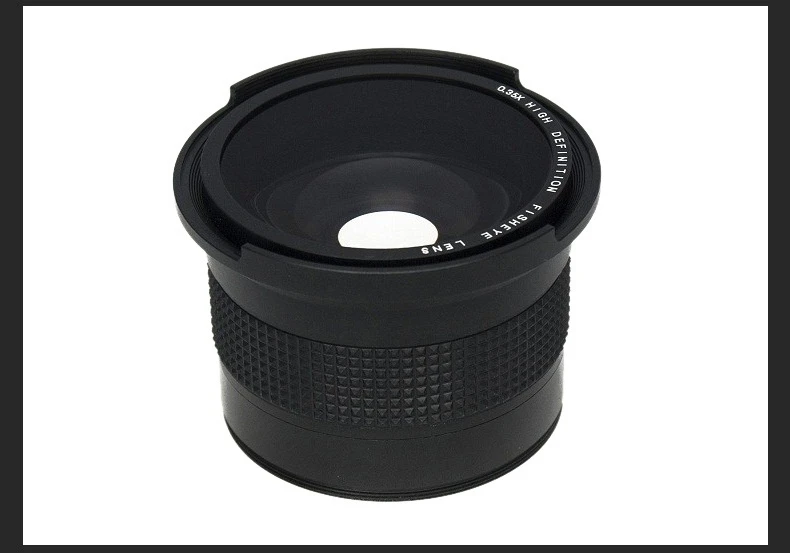Lente larga do ângulo dslr apropriada para canon, nikon, sony, 58mm, fisheye