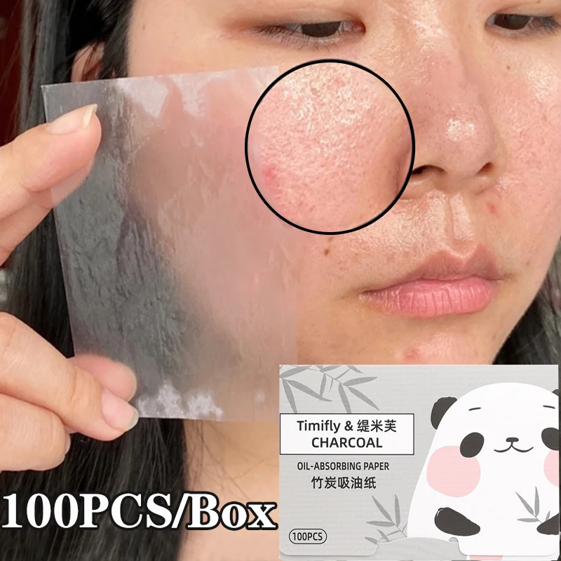 Protable Face Oil Blotting Paper Matting Face Wipes Facial Cleanser Oil Control Oil-absorbing Facial Cleaning Tools 100PCS/Box