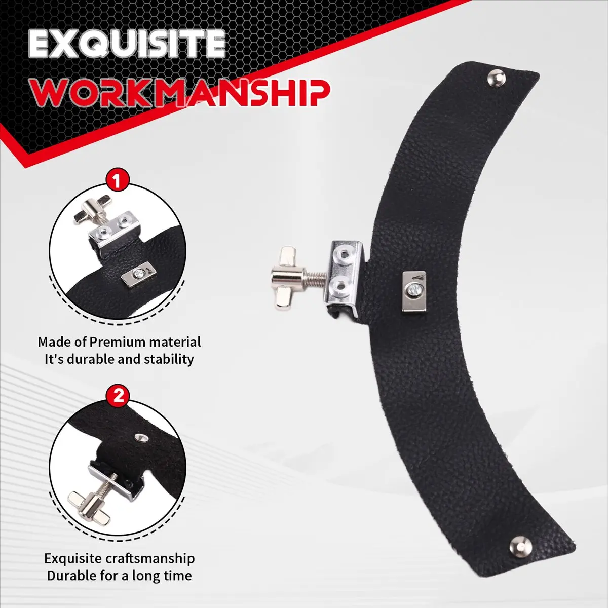 ملصقات الطبل الجلدية، وسائد الطبل الملطف، حصيرة تلطيخ الطبل [AA74-AAA]