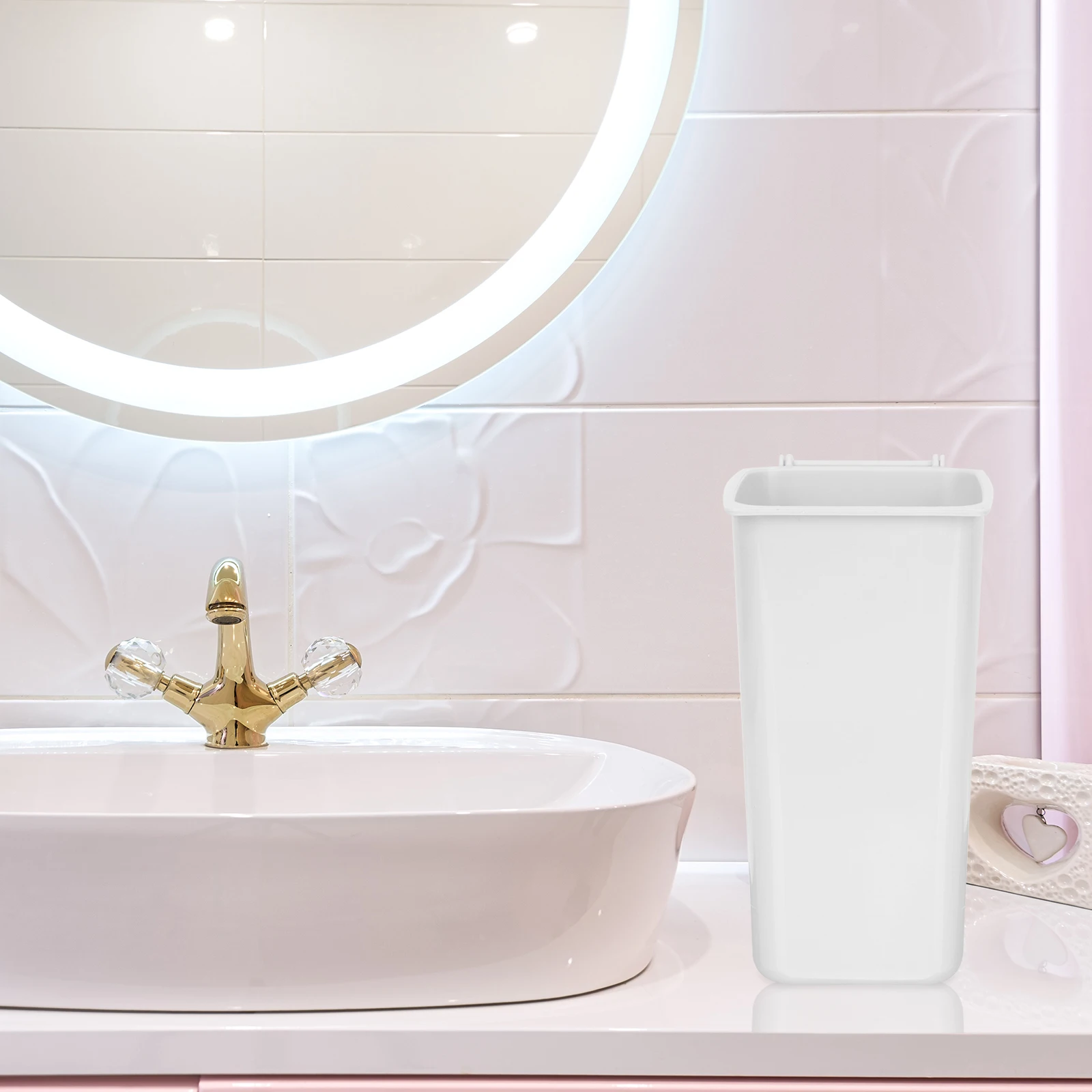 

4pcs Desktop Trash Can Compact Plastic Garbage Bin Odor Proof Foldable Wastepaper Holder For Home Office Bedroom Pen Storage