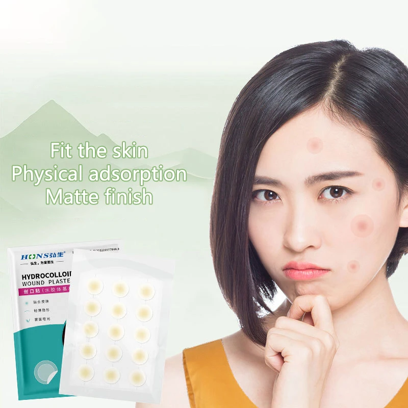 12/15/24/36 قطعة بقع حب الشباب غير مرئية إزالة بثرة الغروانية المائية بقع البقع علامات المخفي إصلاح ملصق
