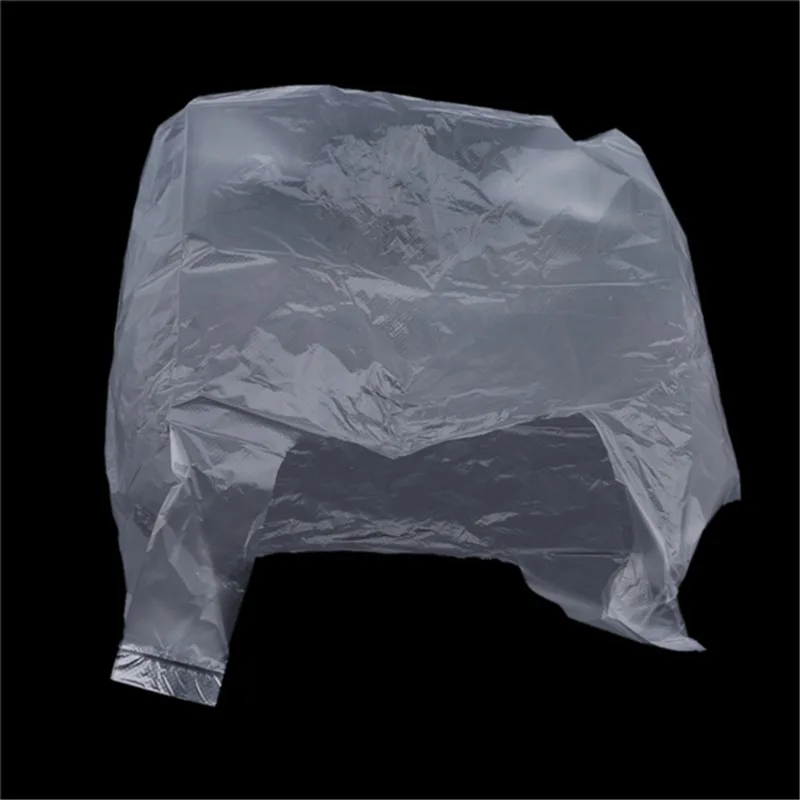 100Pcs Portable Plastic Bags Supermarket Transparent Bags With Handle Shopping Bag Food Packaging Bag 15-48cm