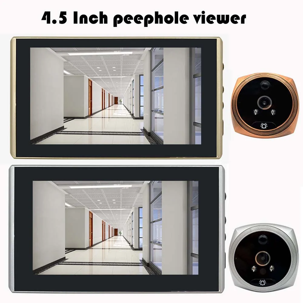 New Item Door Viewer Video Peephole Camera Motion Detection 4.5\