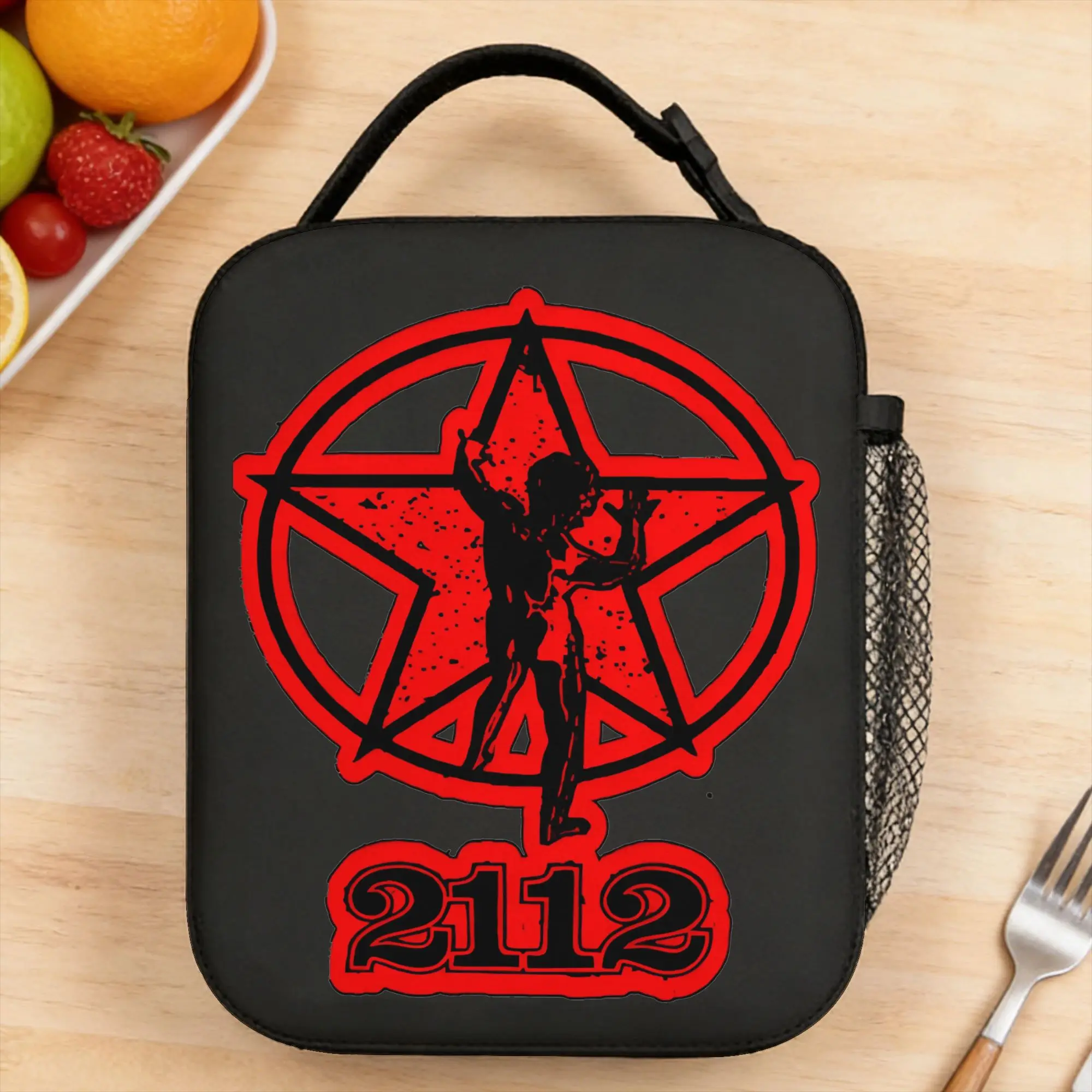 

Canadian Rush Rock Band Music Trending Lunch Bag For Unisex Designer Office Lunch Box Kawaii Portable Oxford Cooler Bag