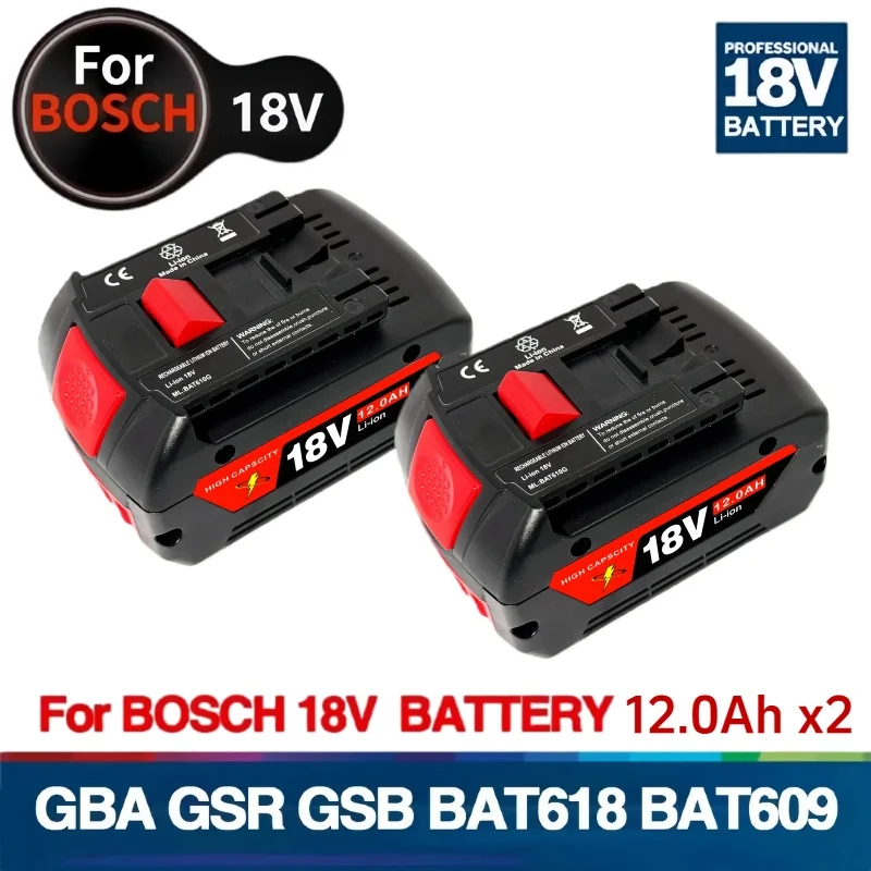 

The battery for Bosch 18V professional GBA GSB GSR GST, 12.0Ah lithium-ion rechargeable battery for BAT609 BAT618 BAT620 BAT622