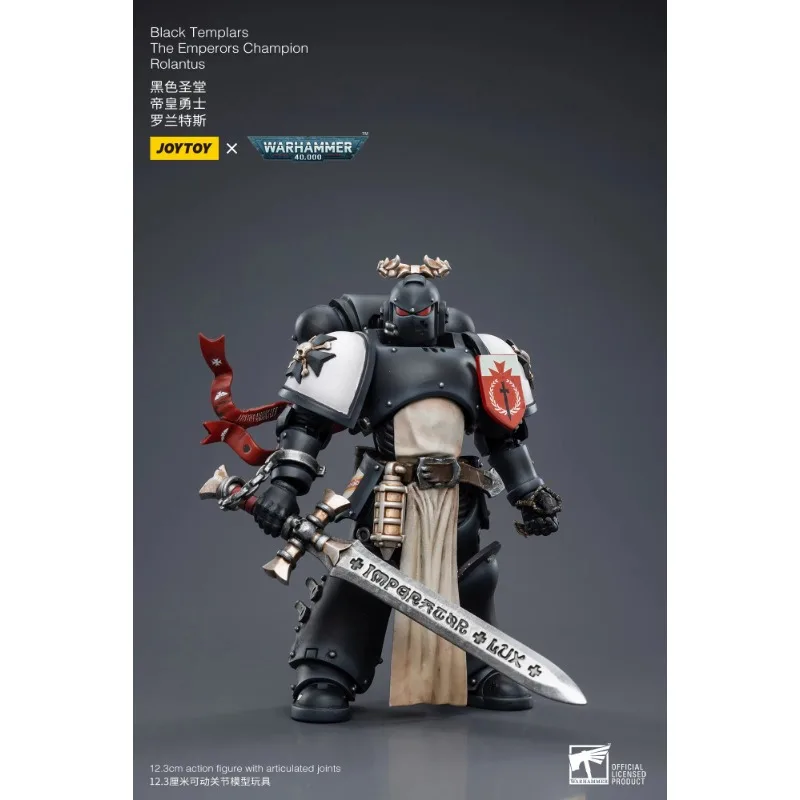 【En Stock】 JOYTOY 1/18 figurine noir templiers le Champion des empereurs Rolantus réédition Version Anime modèle militaire