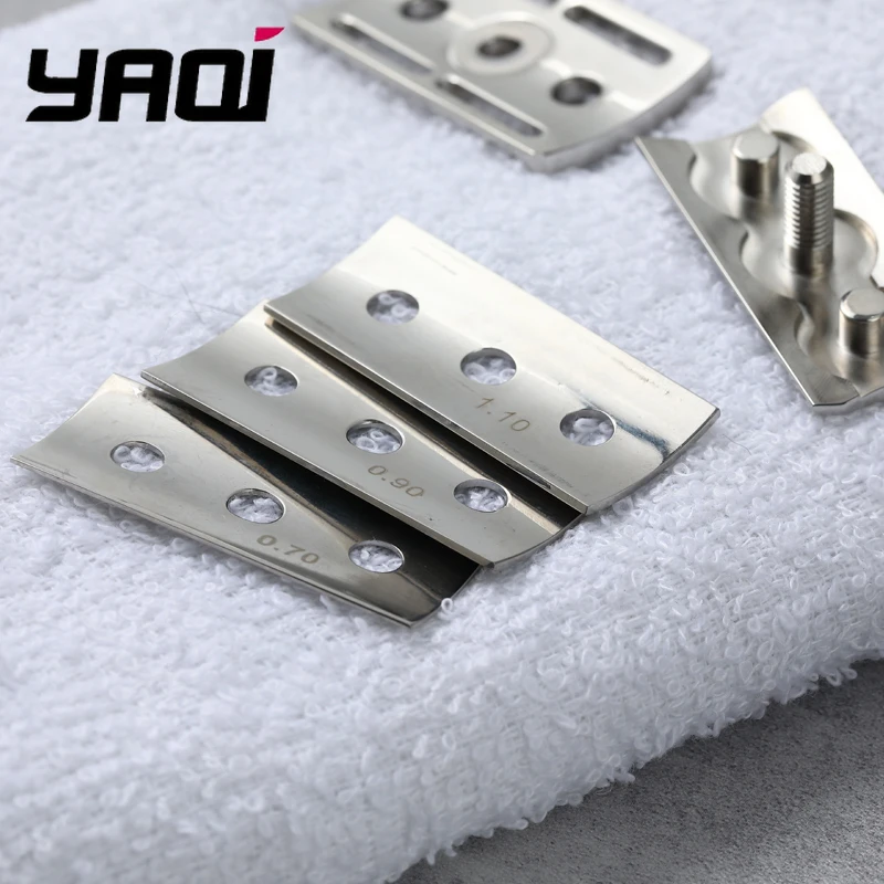 2026 YAQI Trifecta Adjustable 316 Stainless Steel Polished High quality Safety Razor Head with Different Blade Gaps