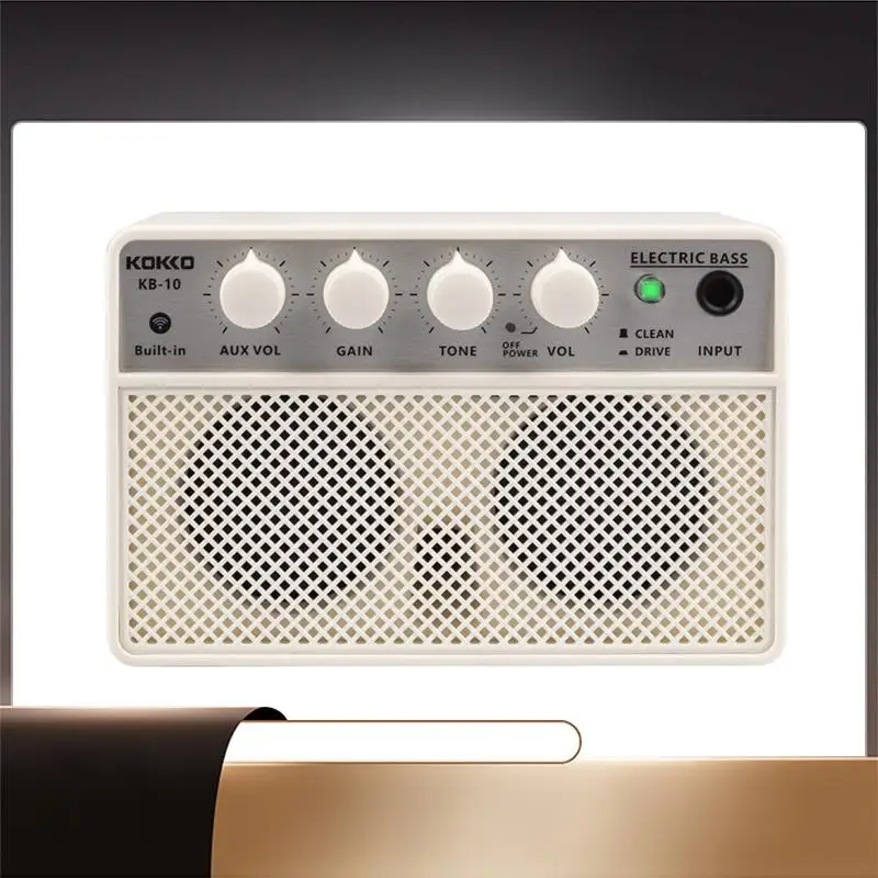 

KOKKO KB-10 Гитарный усилитель 10 Вт Bluetooth-динамик Портативный электрический басовый усилитель с двухтональными каналами Детали музыкальных инструментов-X