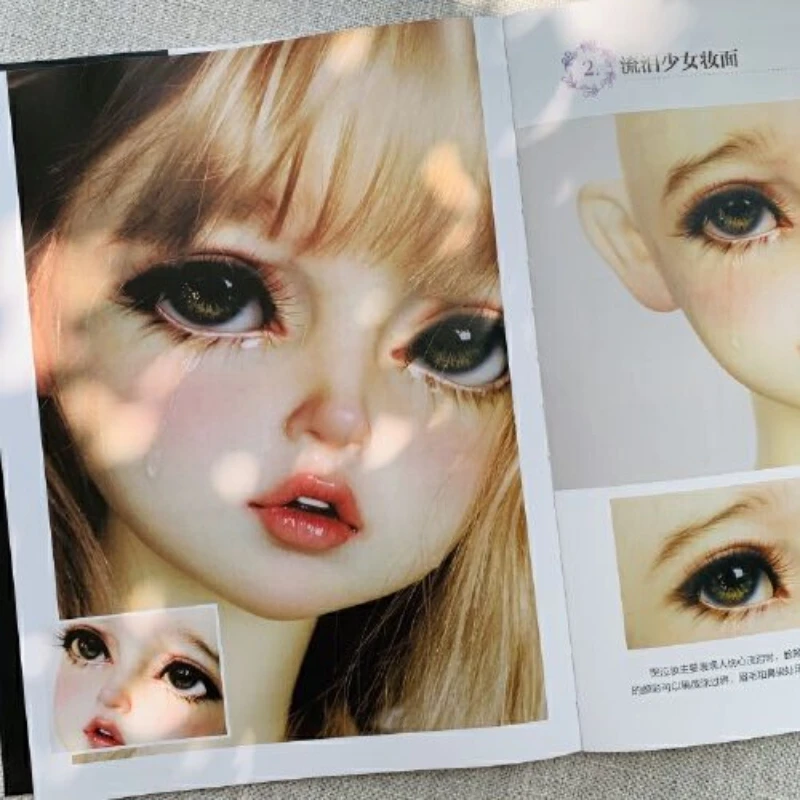 

BJD Doll Makeup Tips Guide Book Multiple Types of Makeup Tutorial Tool Selection Usage Even Beginner Illustrated Guide Livros