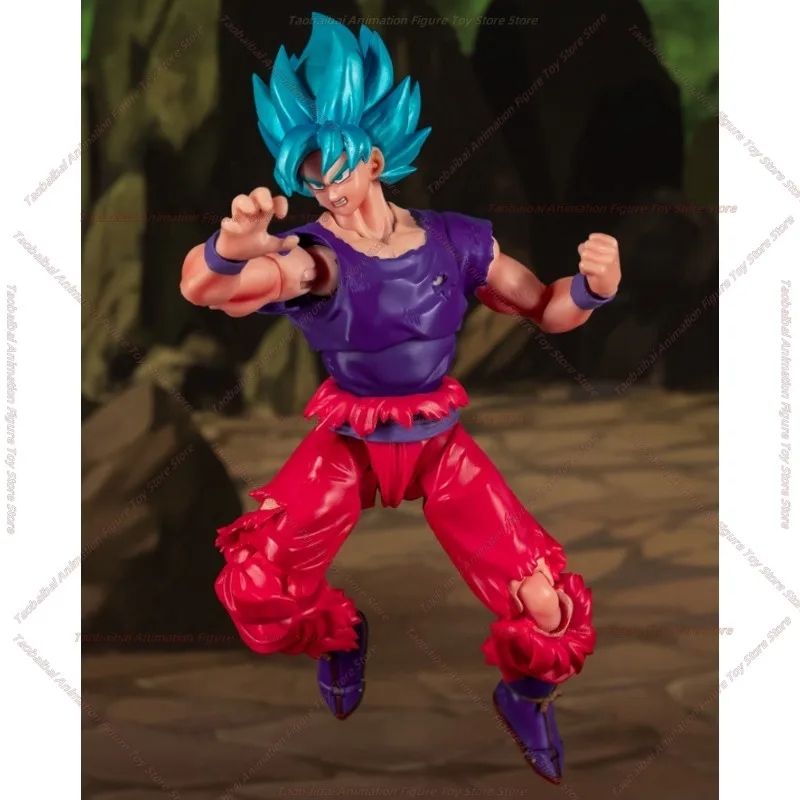 【شحن على مدار 24 ساعة】Demoniacal Fit Dragon Ball SHF [كسر إكستريم] World King Fist Super Blue Wukong 1/12 هدية شخصية الحركة