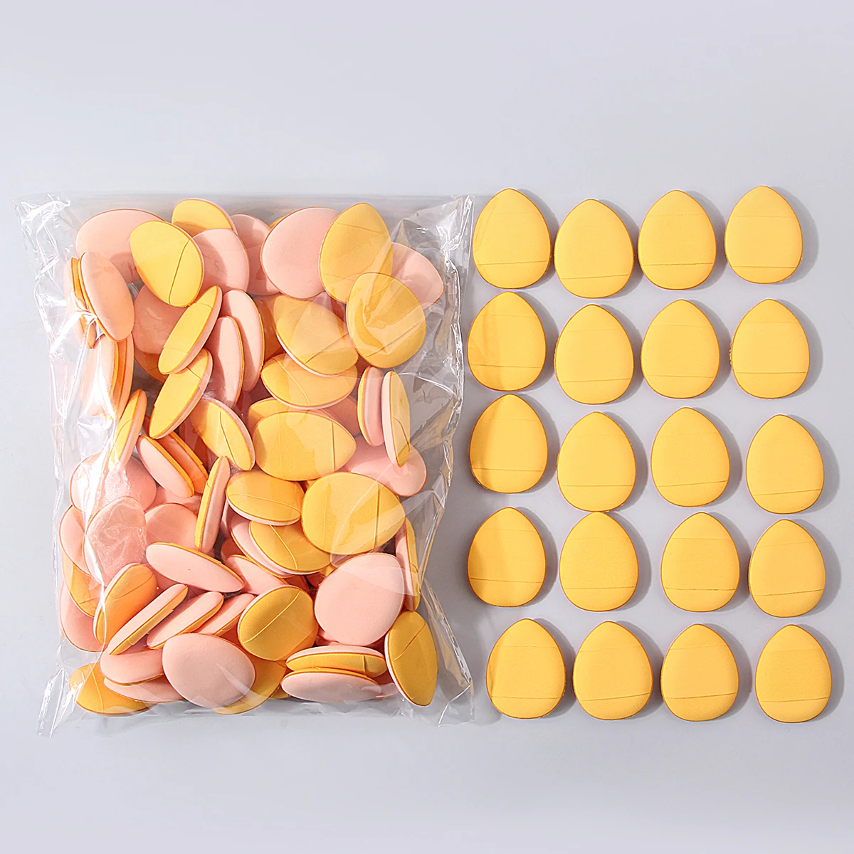 100 SZT. mini puszeczek do pudru o wysokiej jakości wyglądzie, puszeczki do makijażu do stosowania na sucho i na mokro, narzędzie do codziennego makijażu