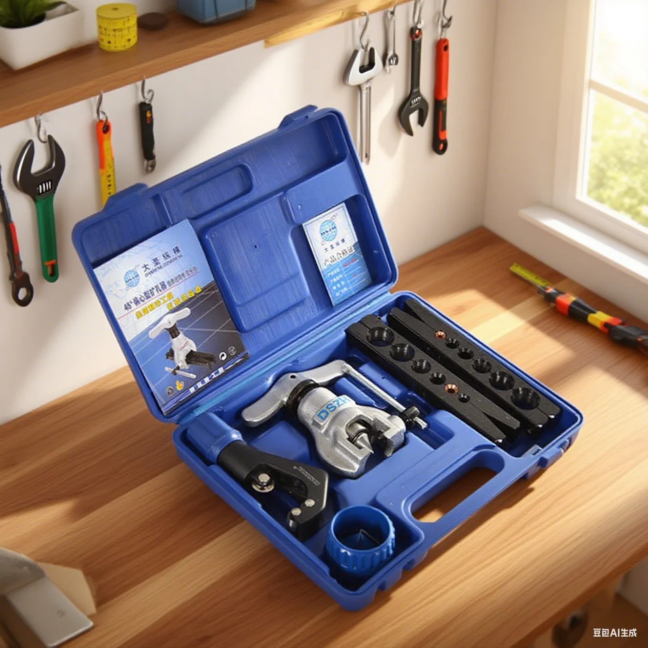 CT-806 Metric and Inch Tube Expander Kit Air Conditioner Copper Pipe Pipe Reamer Tube Flaring Tool 6-19mm 1/4-3/4 Inch